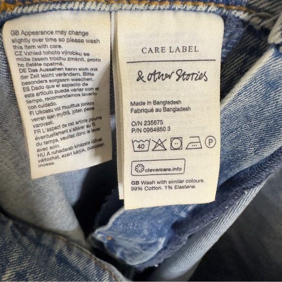 & other stories wide cropped denim jeans - Picture 7 of 7